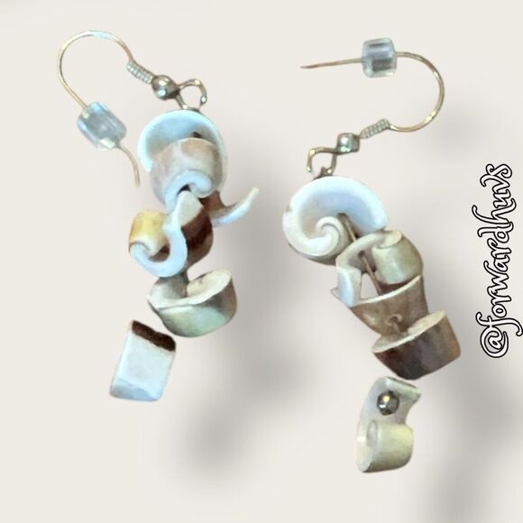 Bundle Sale 3 for $15 | Seashell Dangle Earrings – Natural and Elegant - Picture 6 of 7